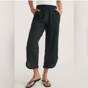 Marine Layer Corrine Black Ankle Pants
